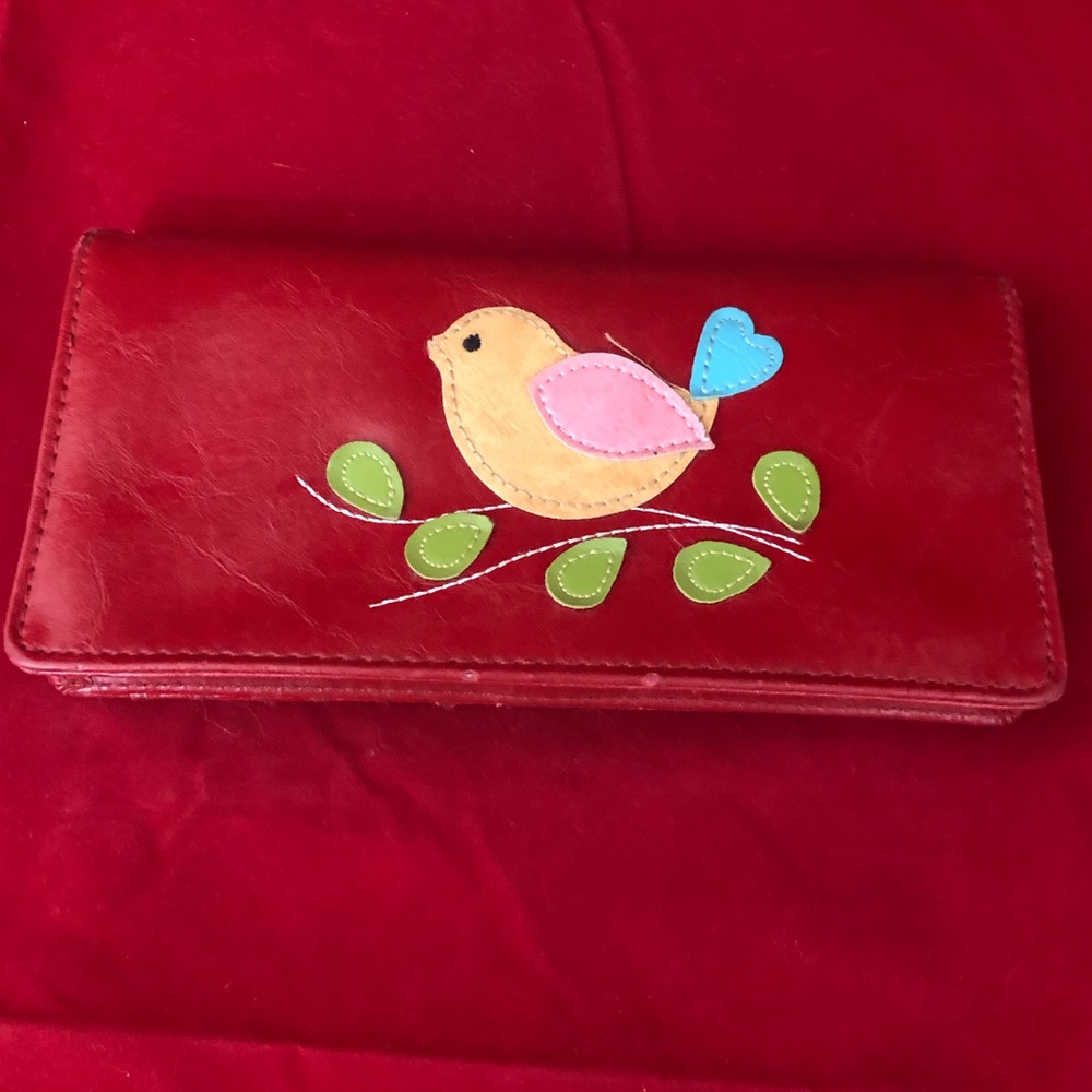 Lavishy Bird Red Long Wallet